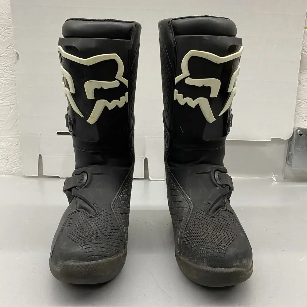 Fox Racing Comp Youth Motocross Boots Black, Size Y5 EU 37.5, Off Road MX ATV